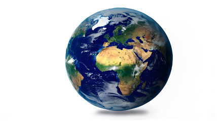Fototapeta premium earth globe isolated on white