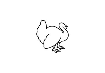 Poultry Line logo png transparent template icons vector illustration