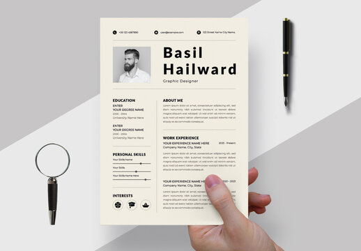 Modern Resume Design Template