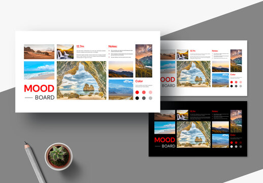 Mood Board Template Layout