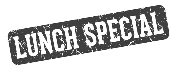 lunch special rectangular sign. lunch special stamp