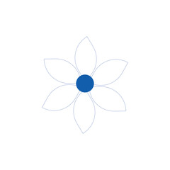 Flower geometruc decoration design with seamless background