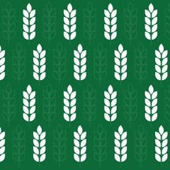 Leaf vector art with seamless background