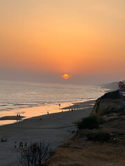 Atardacer playa 