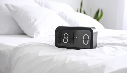 bed on the clock
