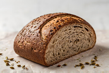 Artisan Rye Bread Caraway Seeds & Rustic Charm