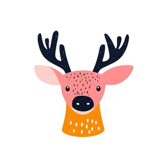 Naklejka premium Cute deer cartoon