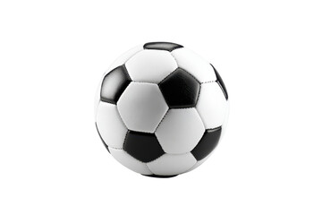 Fototapeta premium Classic Black and White Soccer Ball isolated on football sports game transparent background