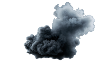 Dark Cloud: A stunning, isolated dark cloud billows, exhibiting dynamic textures and forms, representing impending weather or dramatic events.