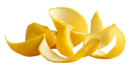 Lemon peels citrus fruit zest yellow bright