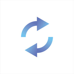 Refresh icon for display design