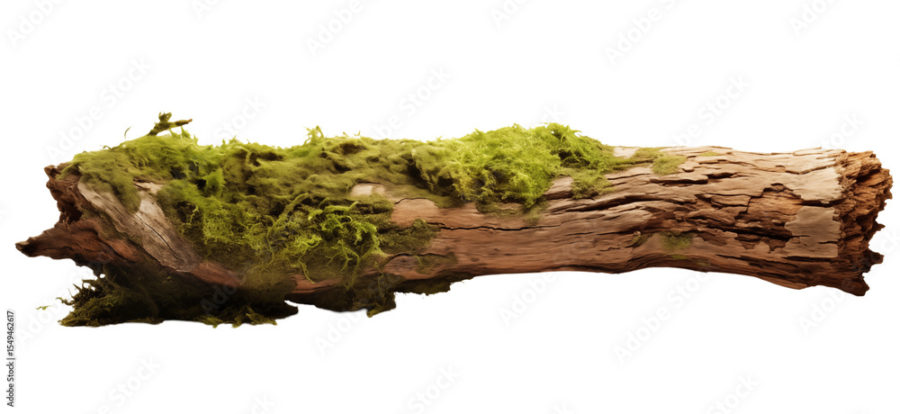 Poster moss covered log: nature texture for design projects transparent background png
