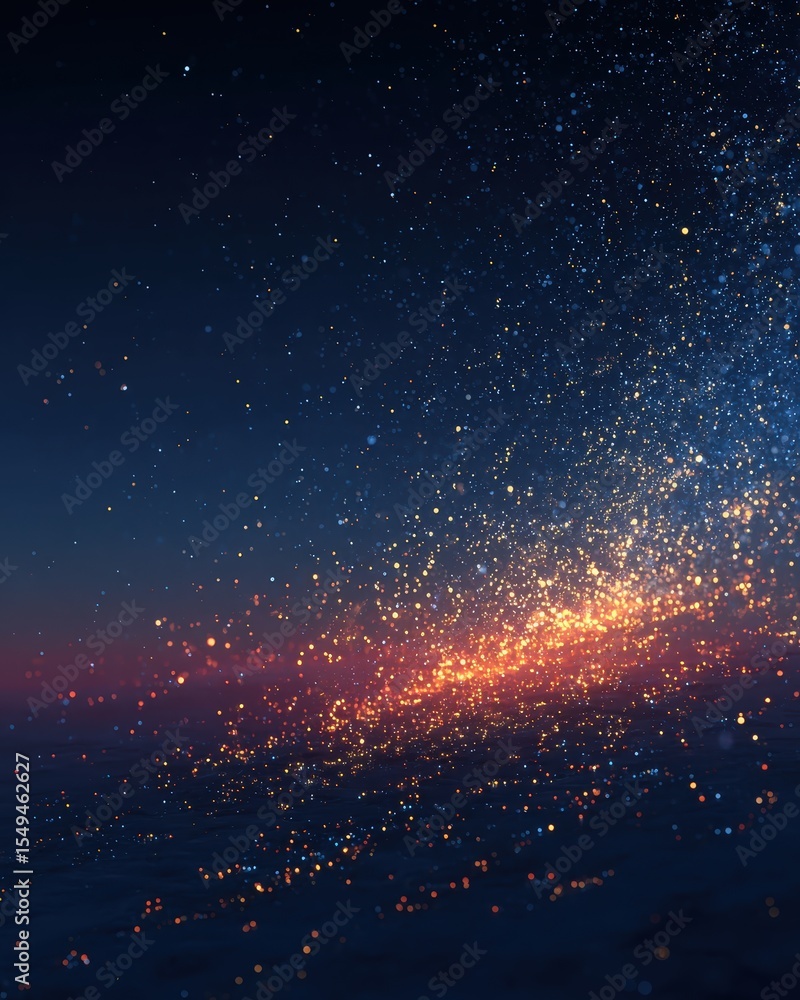 Poster modern minimalist gradient texture with scattered colorful elements