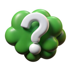 green message cloud with an exclamation mark