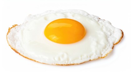 Sunny-Side Up Egg: A Golden Yolk in Crisp White