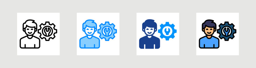 Skills Icon Collection Set Multiple Style