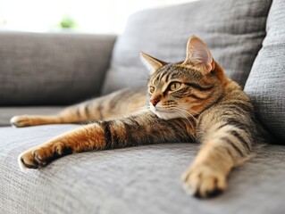 furry friend in cozy home