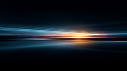 Dark, empty world Minimalistic virtual Futuristic reality with geometric shapes and floating structures, bright light source, floating, smooth gradient, Empty digital world with softly lit clean lines