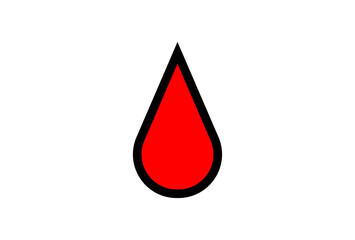 Fototapeta premium Droplets, blood, icon 