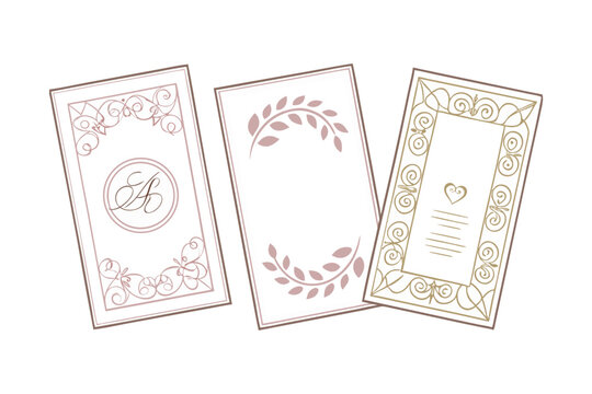 Romantic Rose Theme Wedding Invitation Illustration