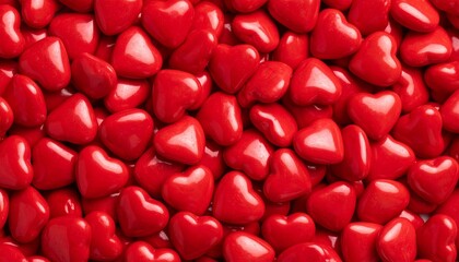 red hearts background