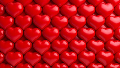 red hearts background