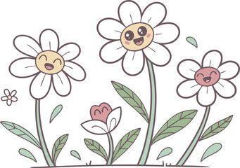 Vector illustration of a floral pattern with butterflies on a seamless background of leaves and blossoms