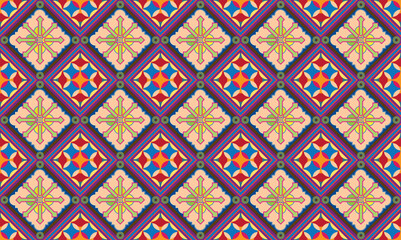 Moroccan seamless pattern in vector format, abstract geometric background image, fabric textile pattern.