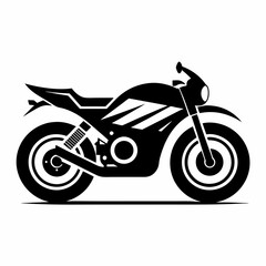 Fototapeta premium Motorcycle is a mode of transportation isolated on white background