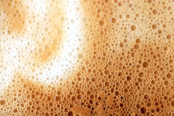 cappuccino foam, texture, photography abstract background hot drink