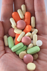 pills medical topic, overdose, stress pharmaceuticals and pills