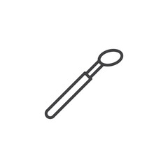 Cotton swab line icon