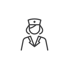 Nurse avatar line icon