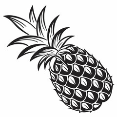 pineapple isolated on white