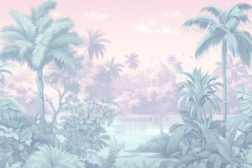 Tropical landscape outdoors nature.
