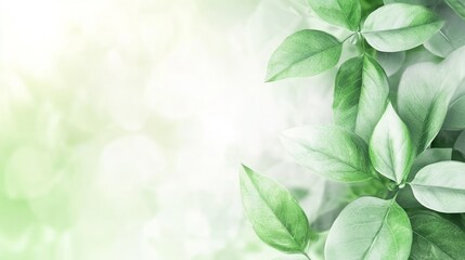 Obraz premium Light green gradient background blurred minimalist style light white and gray minimalist banner