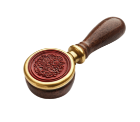 Elegant antique style wax seal stamp