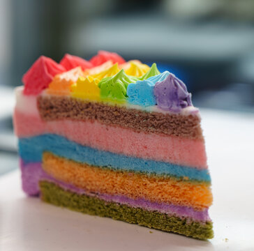 lgbt themed slice cake