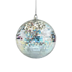 Obraz premium Hanging disco ball, reflective sphere