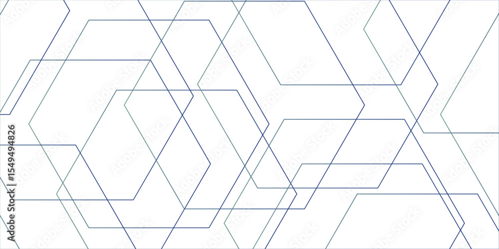Poster clean minimalistic, and futuristic abstract background with overlapping hexagonal shapes. geometric 