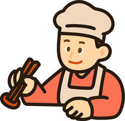 Butcher with Cleaver