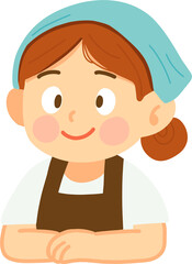 Female Worker Smiling