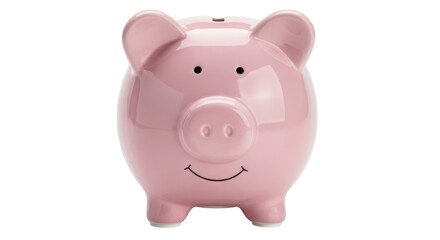 Isolated Pink Piggy Bank