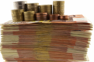 Liasse de billets d’euro 