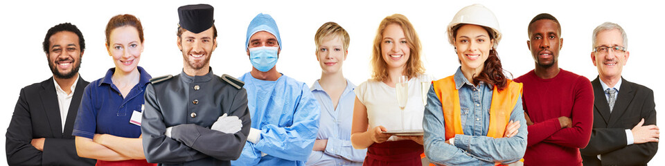 Angestellte und Freiberufler aus vielen verschiedenen Branchen