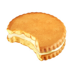 Isolated Cookie Art Design with Transparent Background