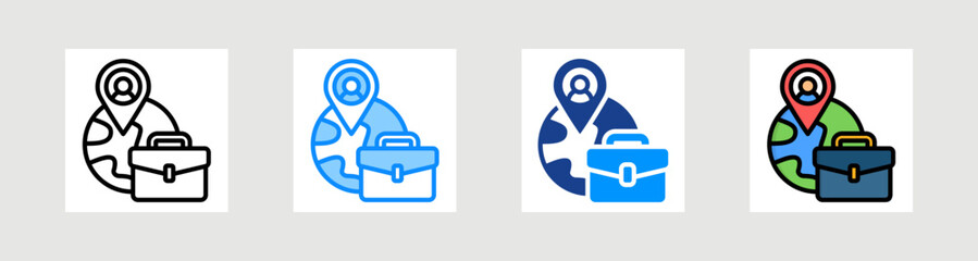 Job Placement Icon Collection Set Multiple Style