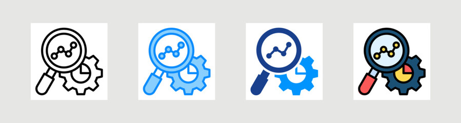 Industry Insights Icon Collection Set Multiple Style