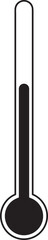 Abstract Black and White Thermometer Graphic