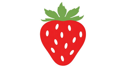 Isolated Red Strawberry Icon